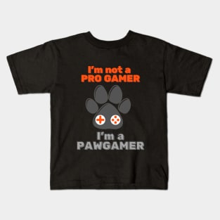 I'm Not A Pro Gamer I'm a Paw Gamer for Dog and Cat Lover Gamer Kids T-Shirt